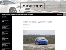 Tablet Screenshot of momotrip.com